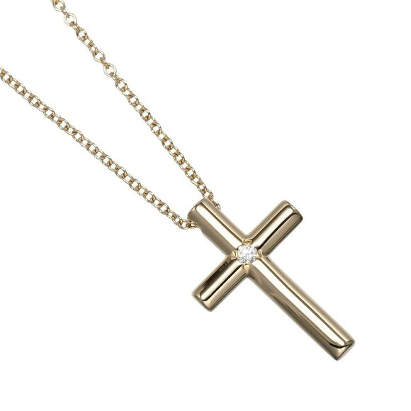 TIFFANY & CO. 18k Yellow Gold Diamond Necklace - Picture 1 of 7